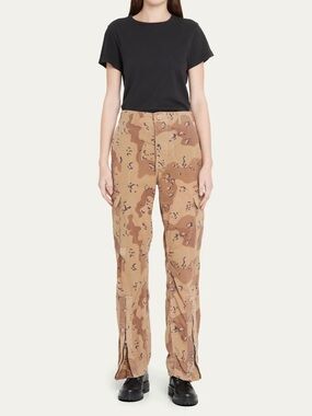 Re/Done Upcycled Wide Cargo Pants in Camo